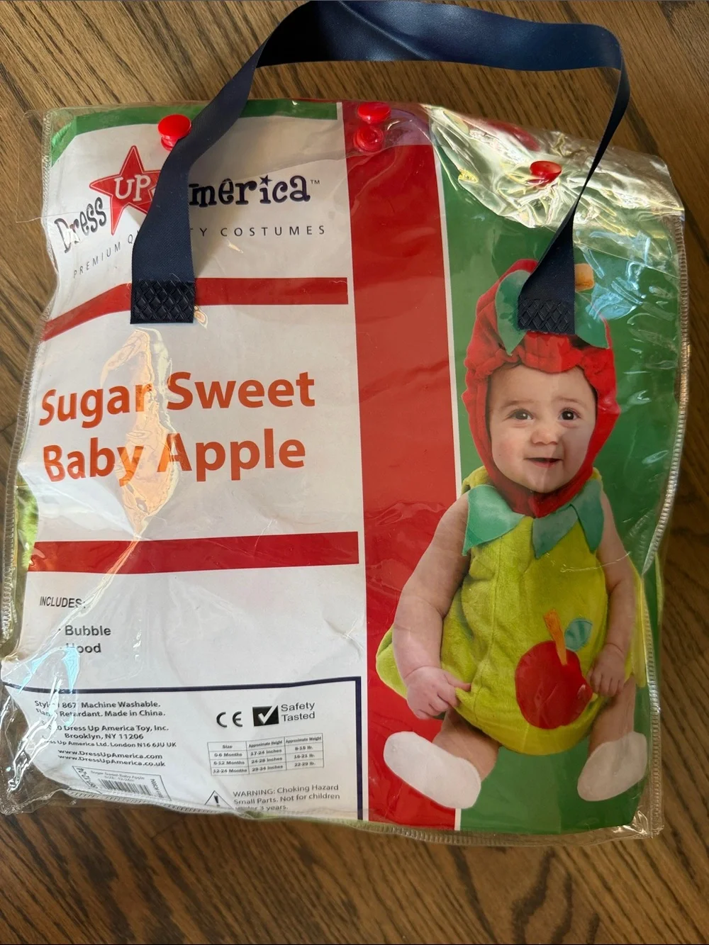 Sugar Sweet Baby Apple Costume - Green & Red